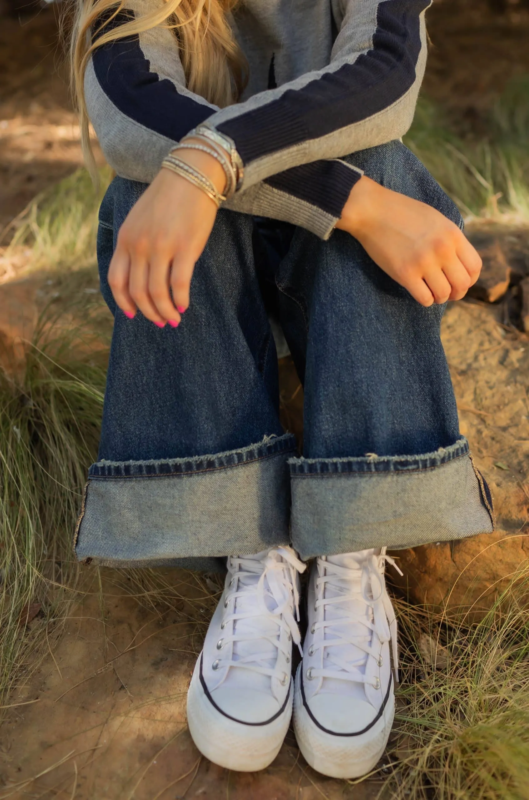 Classic Chroma Wide-Leg Cuffed Jeans