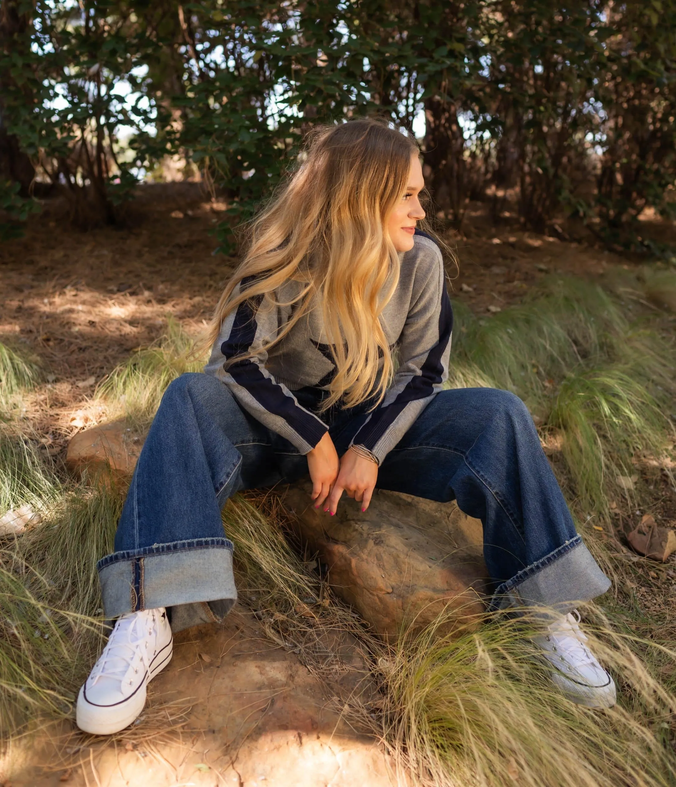 Classic Chroma Wide-Leg Cuffed Jeans