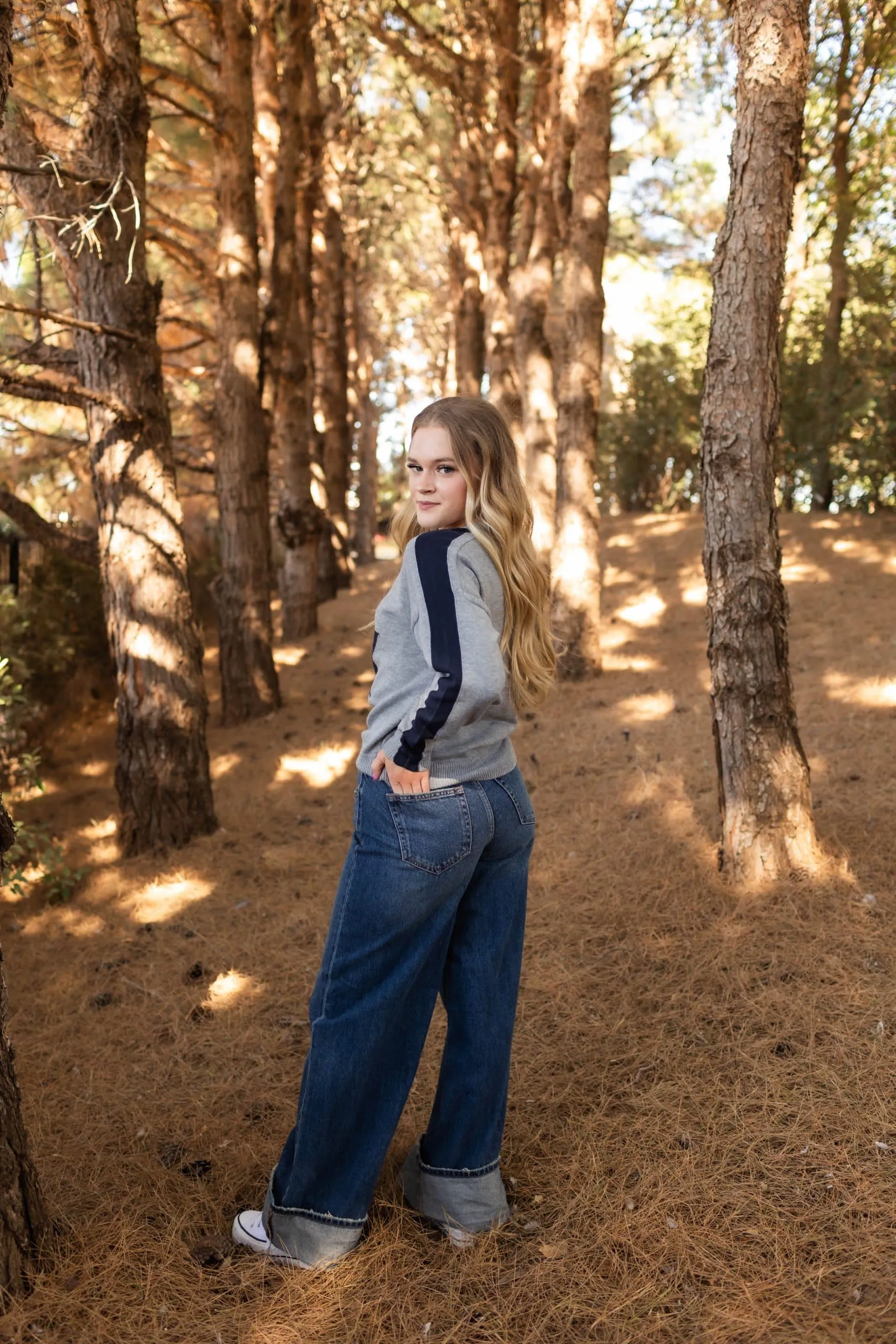 Classic Chroma Wide-Leg Cuffed Jeans