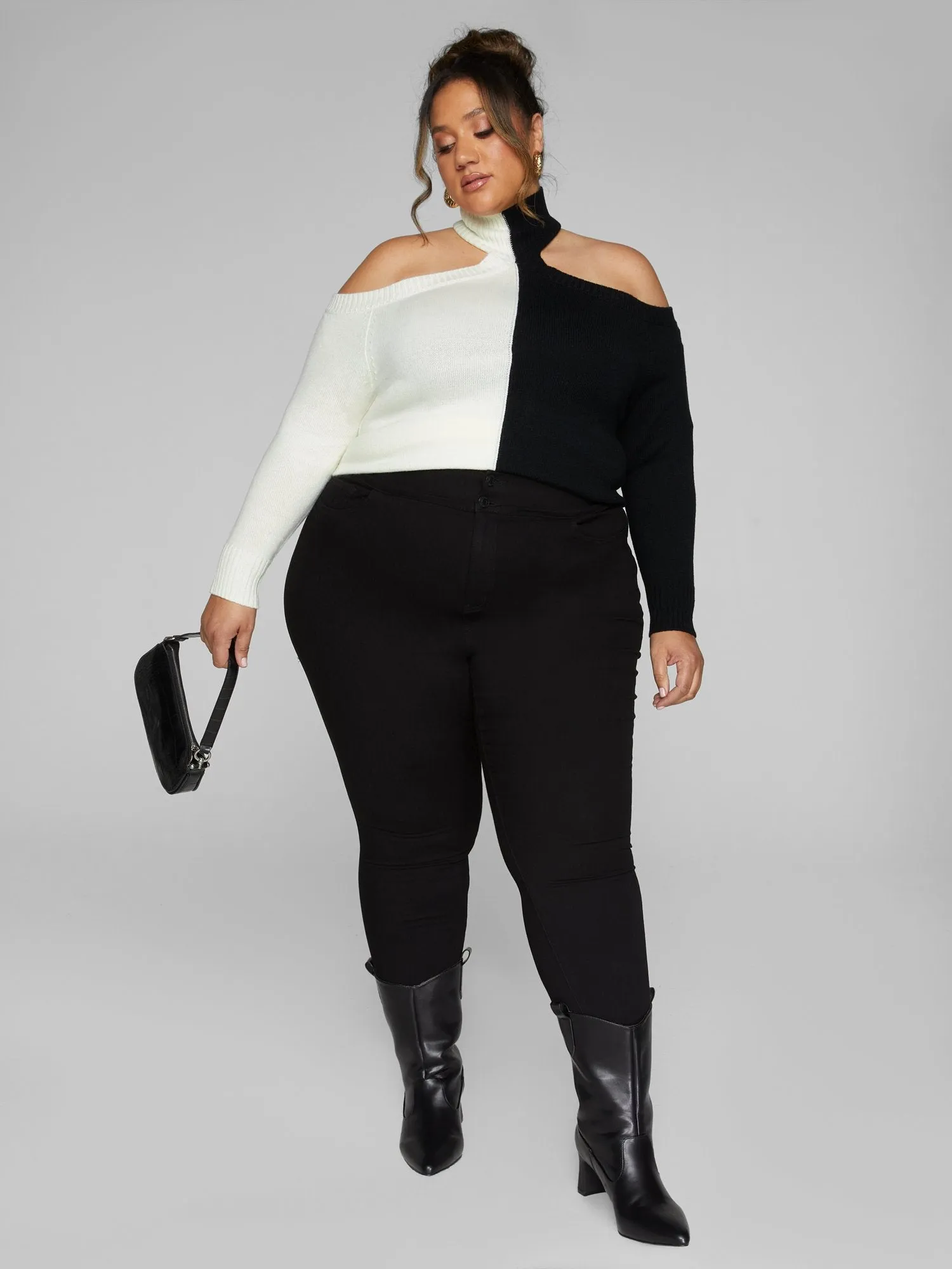 Cleo Colorblock Cutout Sweater