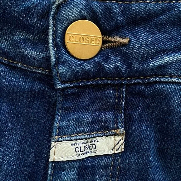 Closed Baker Skinny Jeans Womens Sz 27 Blue Organic Cotton Italian Denim Stretch