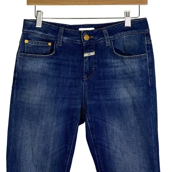 Closed Baker Skinny Jeans Womens Sz 27 Blue Organic Cotton Italian Denim Stretch