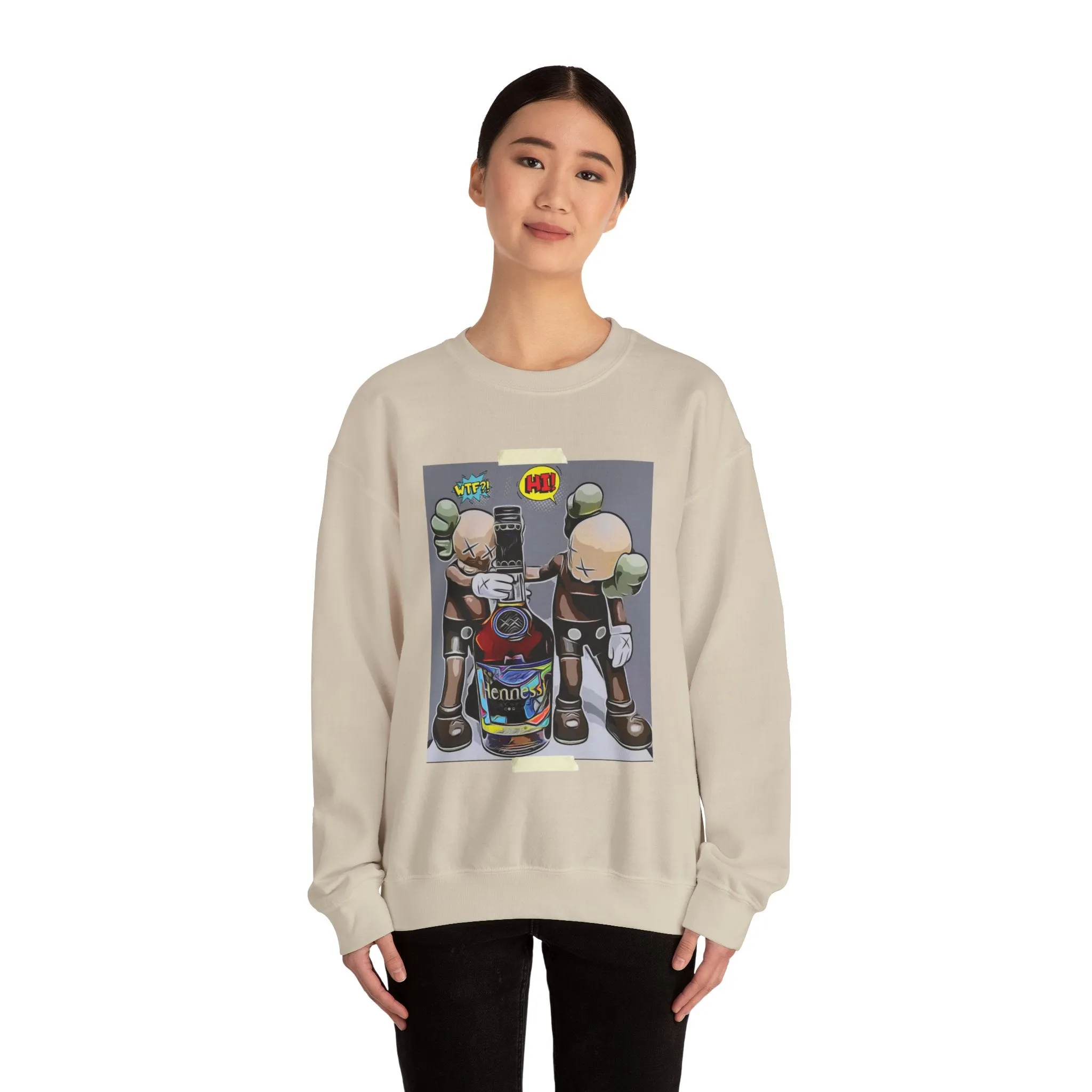 Comic Book XX Cognac Pic -  Crewneck Sweatshirt