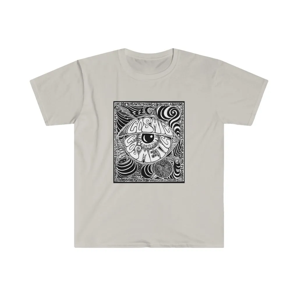 Cosmic Over Cosmetic Soft Cotton SS Tee - Black and White