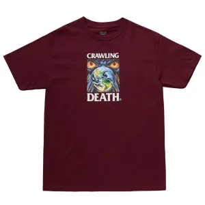 Crawling Death - Earth Control Tee Burgundy