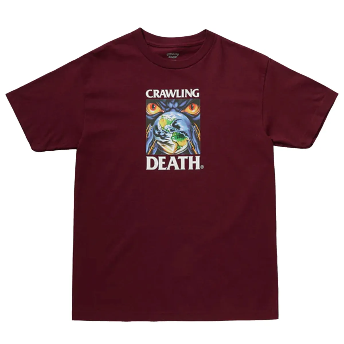 Crawling Death - Earth Control Tee Burgundy
