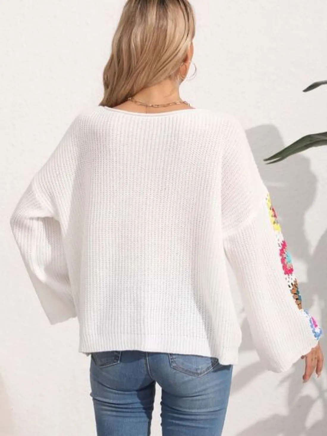 Crochet Sleeve Sweater