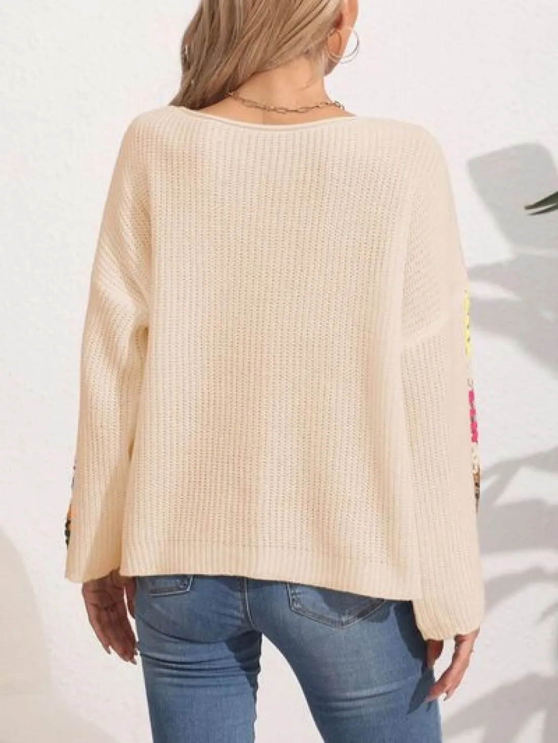 Crochet Sleeve Sweater