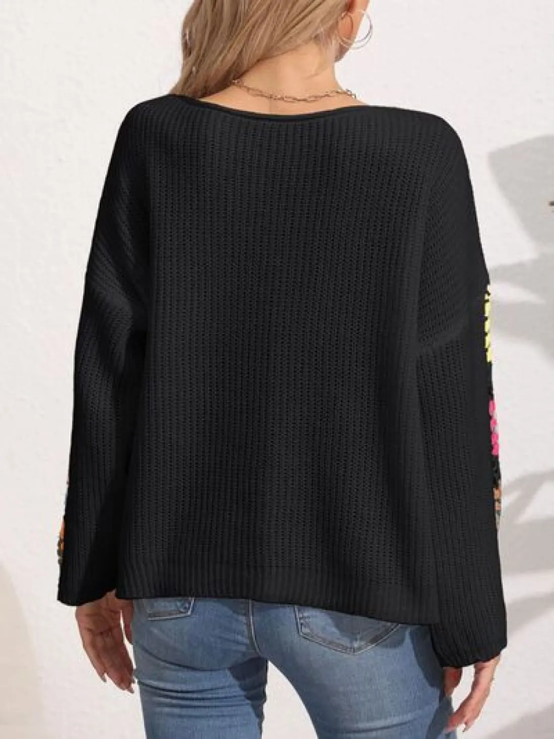 Crochet Sleeve Sweater
