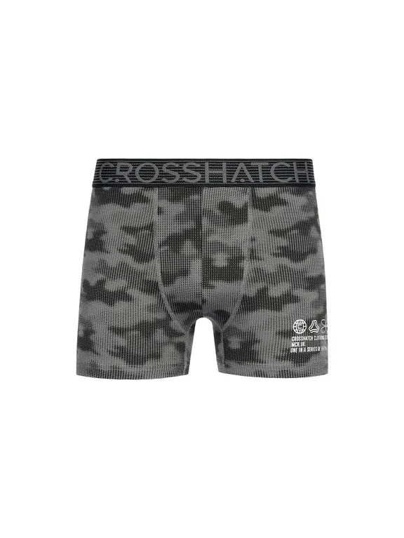 Crosshatch Guillemot 3PK Boxer Shorts Black