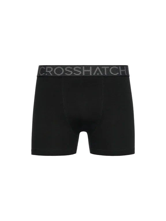 Crosshatch Guillemot 3PK Boxer Shorts Black