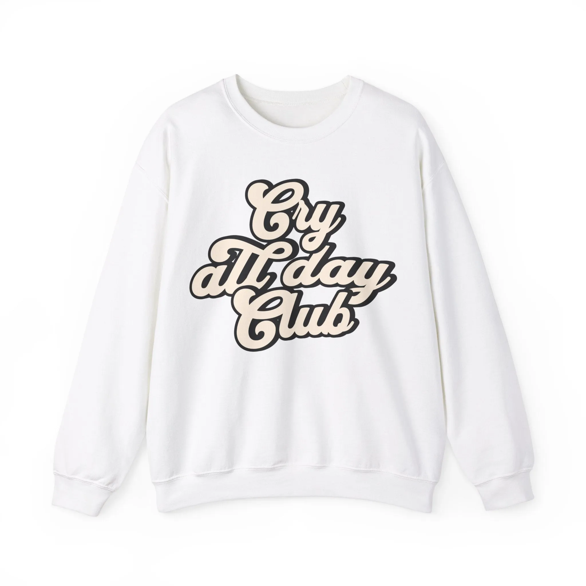 Cry All Day Club Unisex Heavy Blend™ Crewneck Sweatshirt - Grief, Death, Love, Loss, Mourning