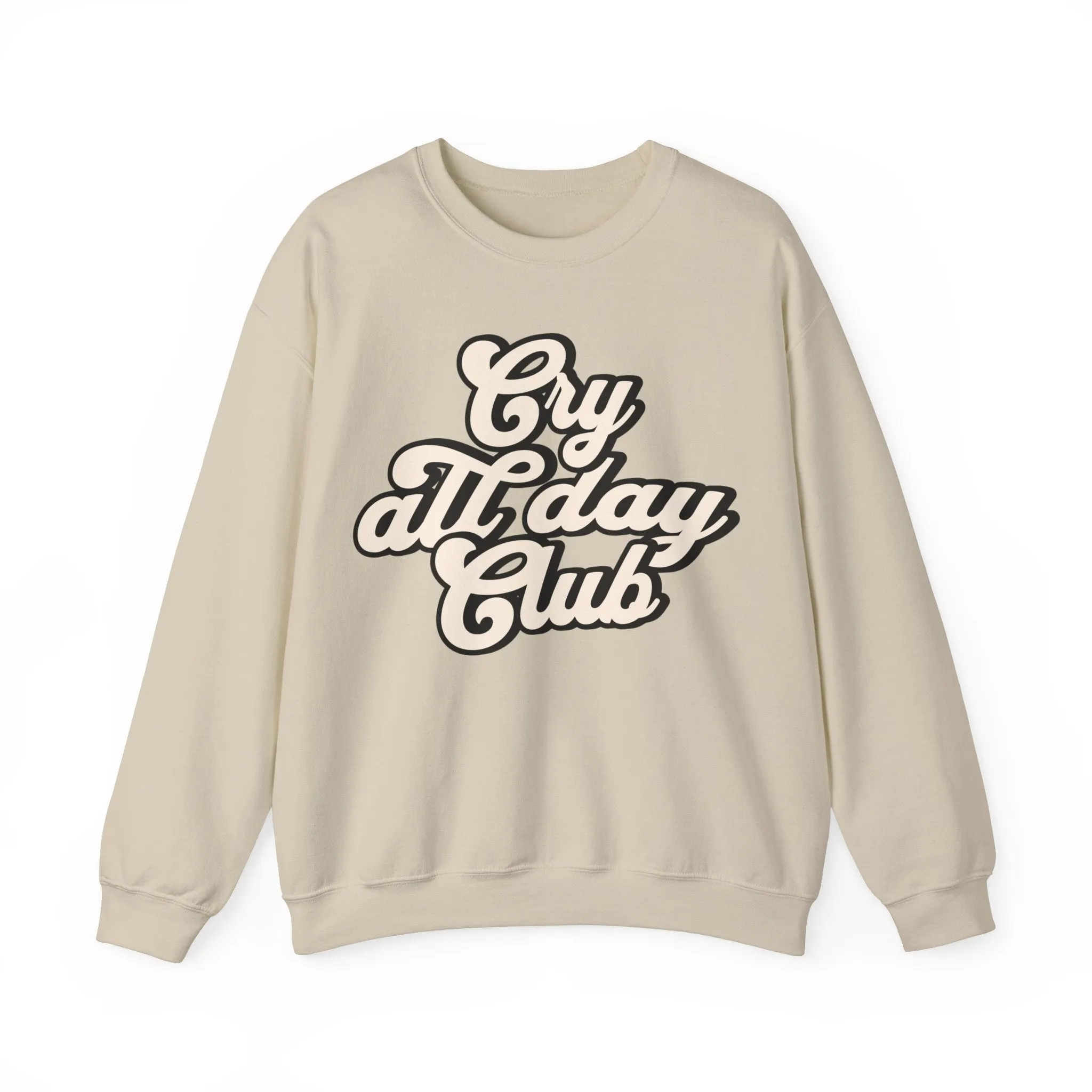 Cry All Day Club Unisex Heavy Blend™ Crewneck Sweatshirt - Grief, Death, Love, Loss, Mourning