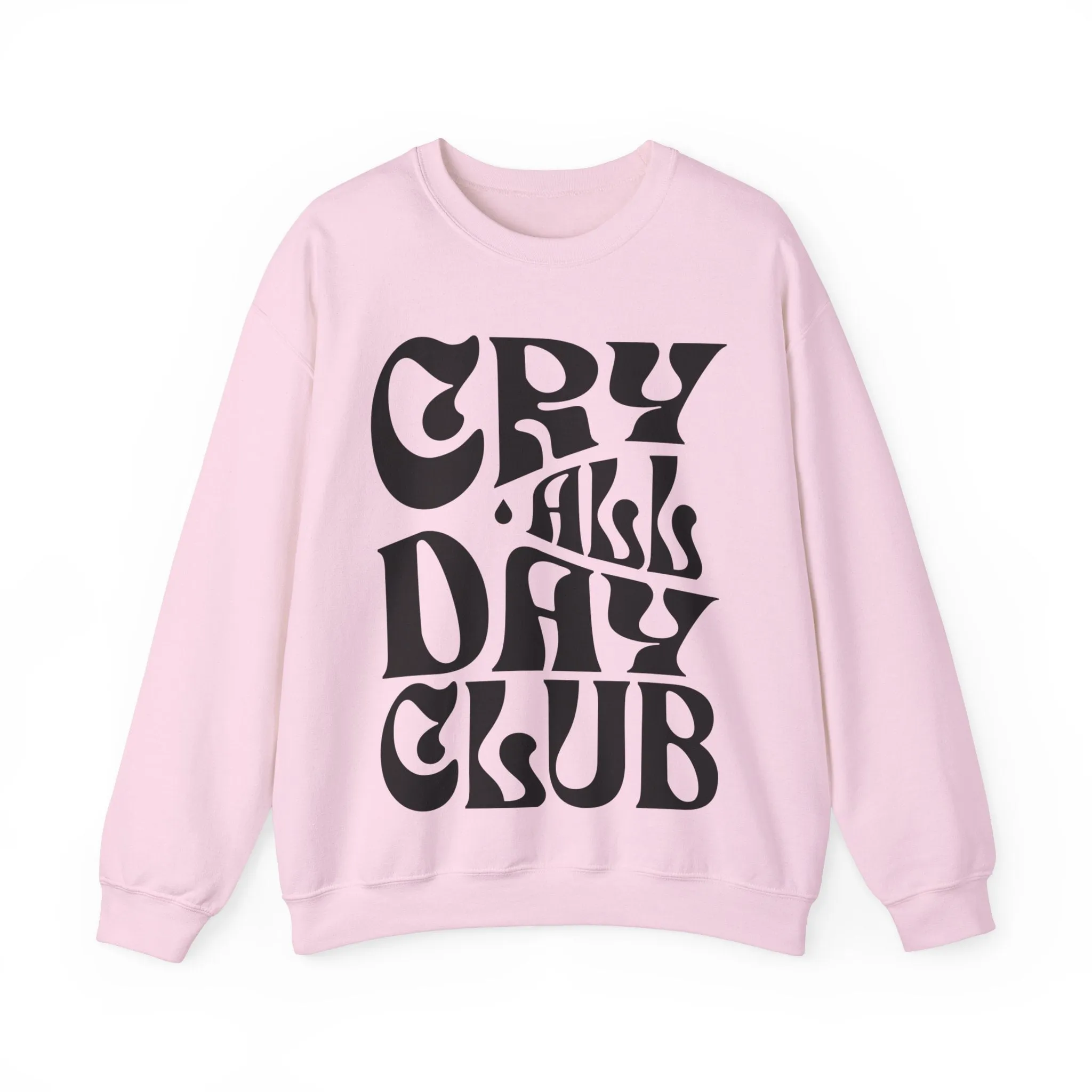 Cry All Day Club Unisex Heavy Blend™ Crewneck Sweatshirt - Grief, Death, Love, Loss, Mourning
