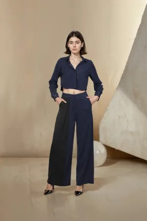 Crystal Navy Top