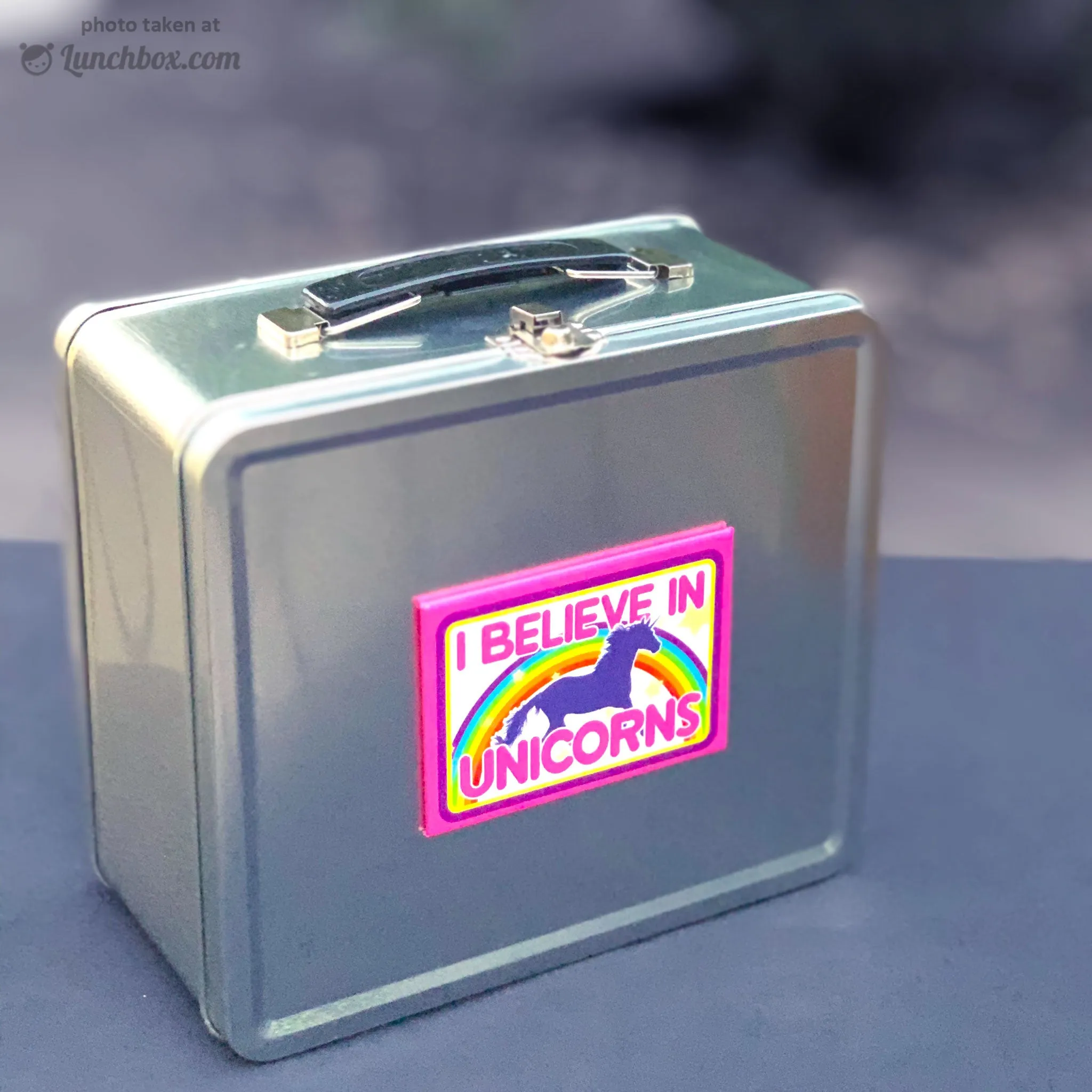 Custom Lunch Box - I Believe in Unicorns