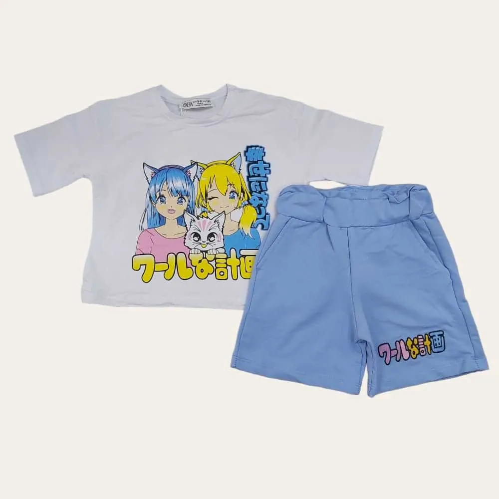 Cute Anime Girls Shorts Set S-101
