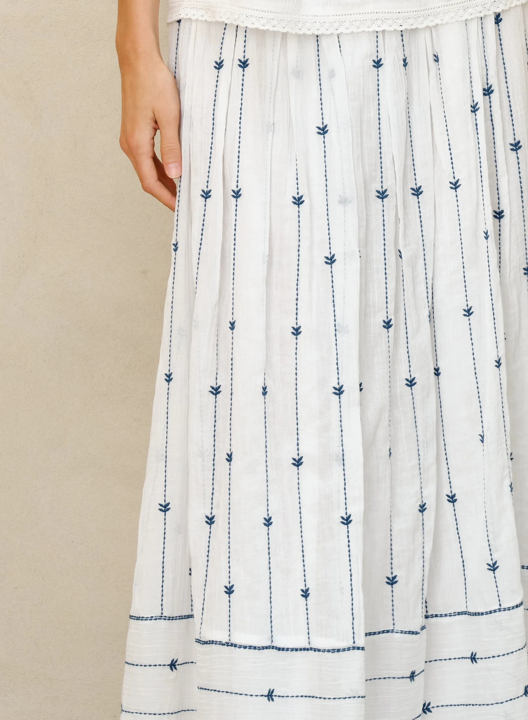 Dacy Maxi Skirt - Blue