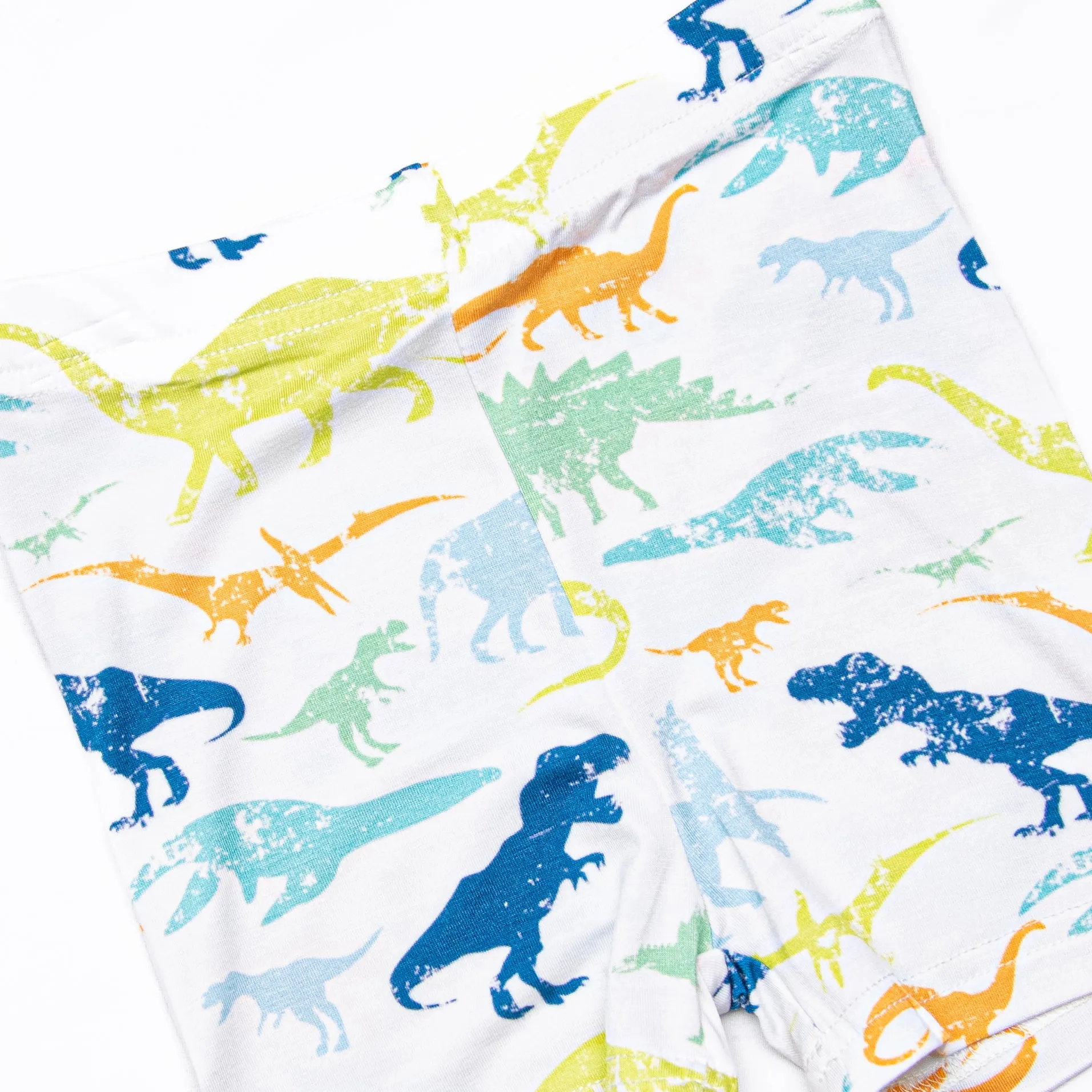 Day at Dino Park Bamboo Pajama Short Set, Blue