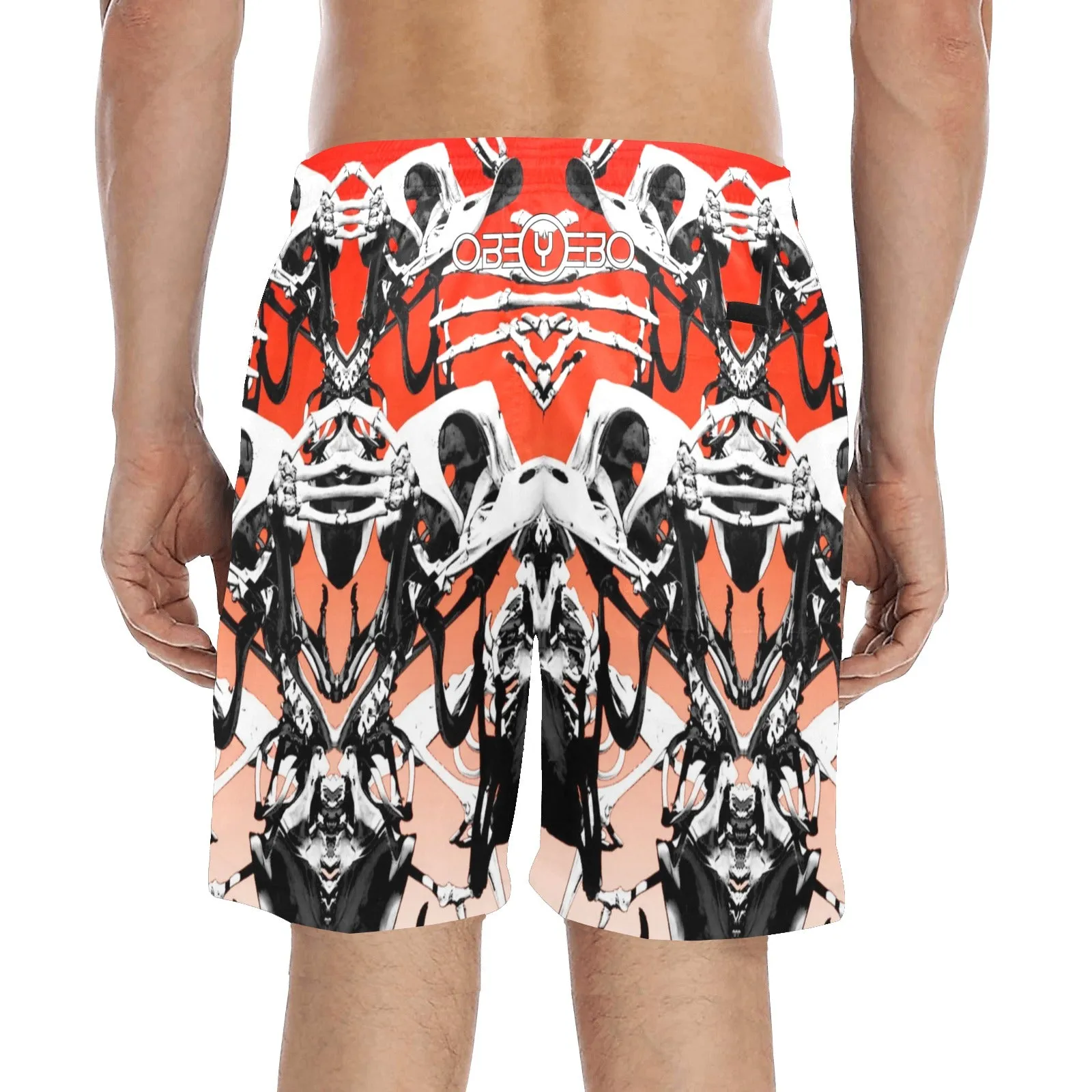Dead Duck Men's Mid-Length Beach Shorts