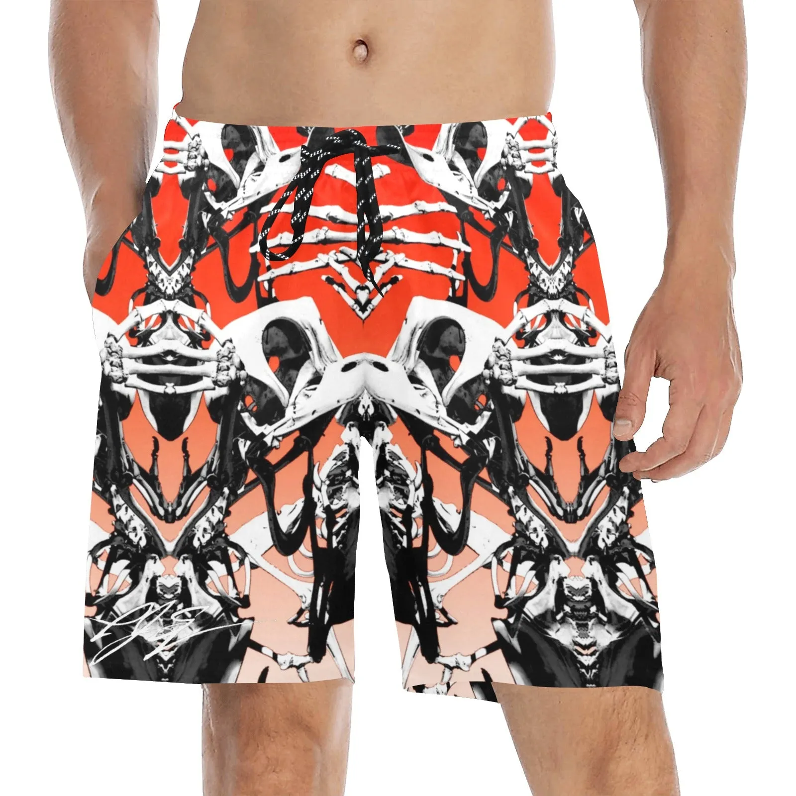 Dead Duck Men's Mid-Length Beach Shorts