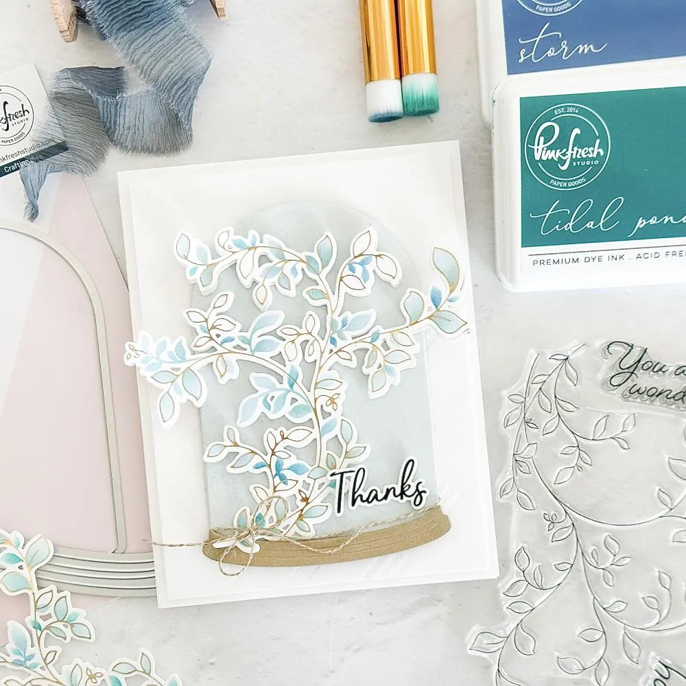 Delicate Foliage Stamp Pinkfresh 196923