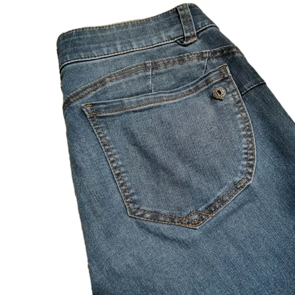 Democracy &quot;Ab&quot;solution Jeggings Ladies 8 Medium to Dark Wash Stretch EUC