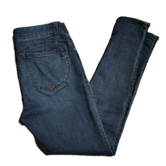 Democracy &quot;Ab&quot;solution Jeggings Ladies 8 Medium to Dark Wash Stretch EUC