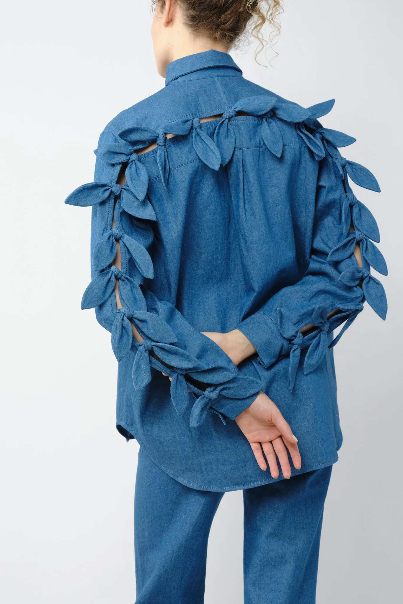 Denim Bow Shirt