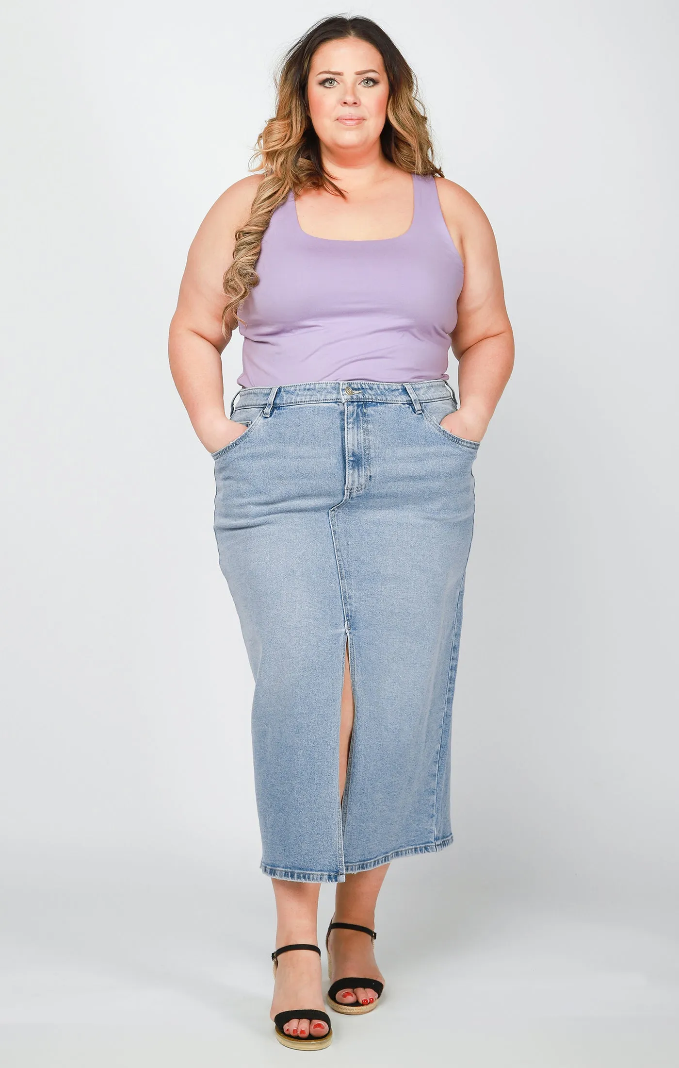 Denim Skirt Plus
