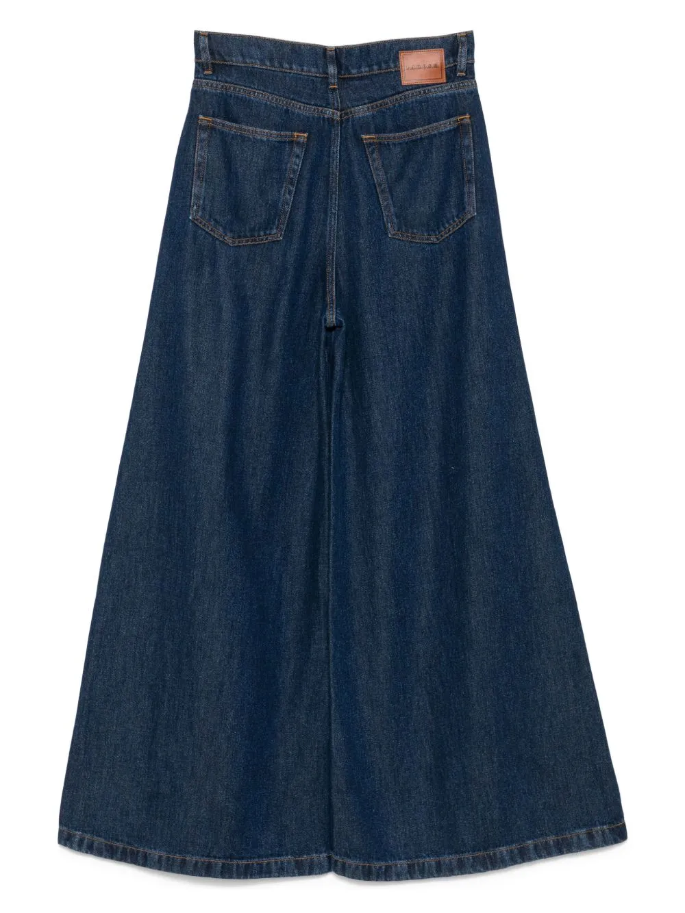 Denim wide-leg jeans