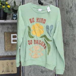 Desert Dreamer Women's Be Kind To Nature Graphic Sweatshirt Green S