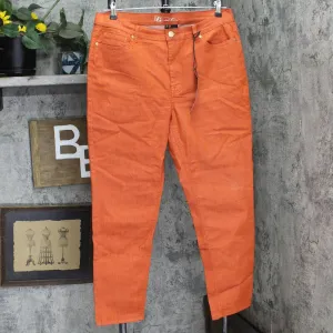 DG2 by Diane Gilman Womens Classic Skinny Jeans 713257 Rust Orange 16