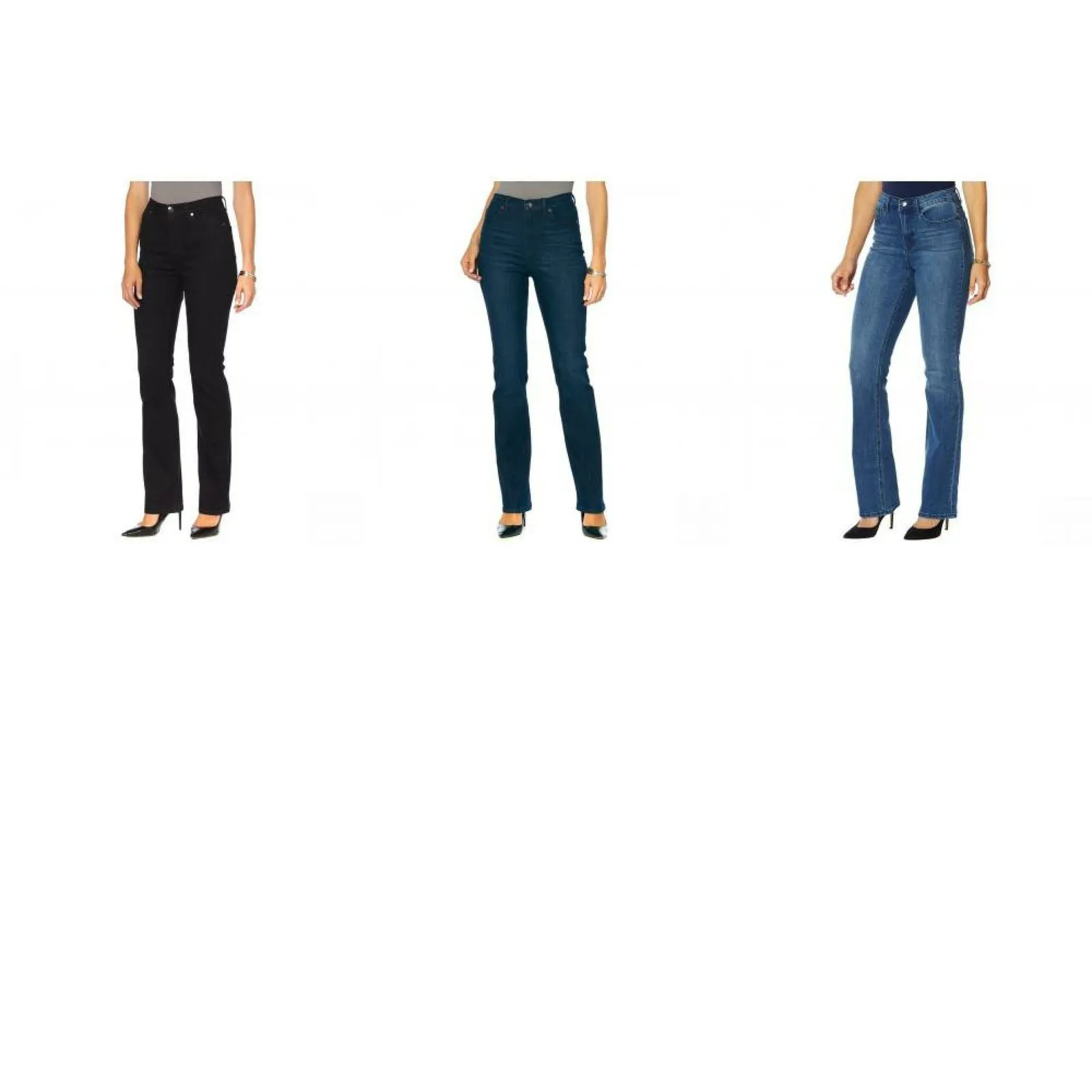 DG2 by Diane Gilman Women's Petite Classic Stretch Boot Cut Jeans