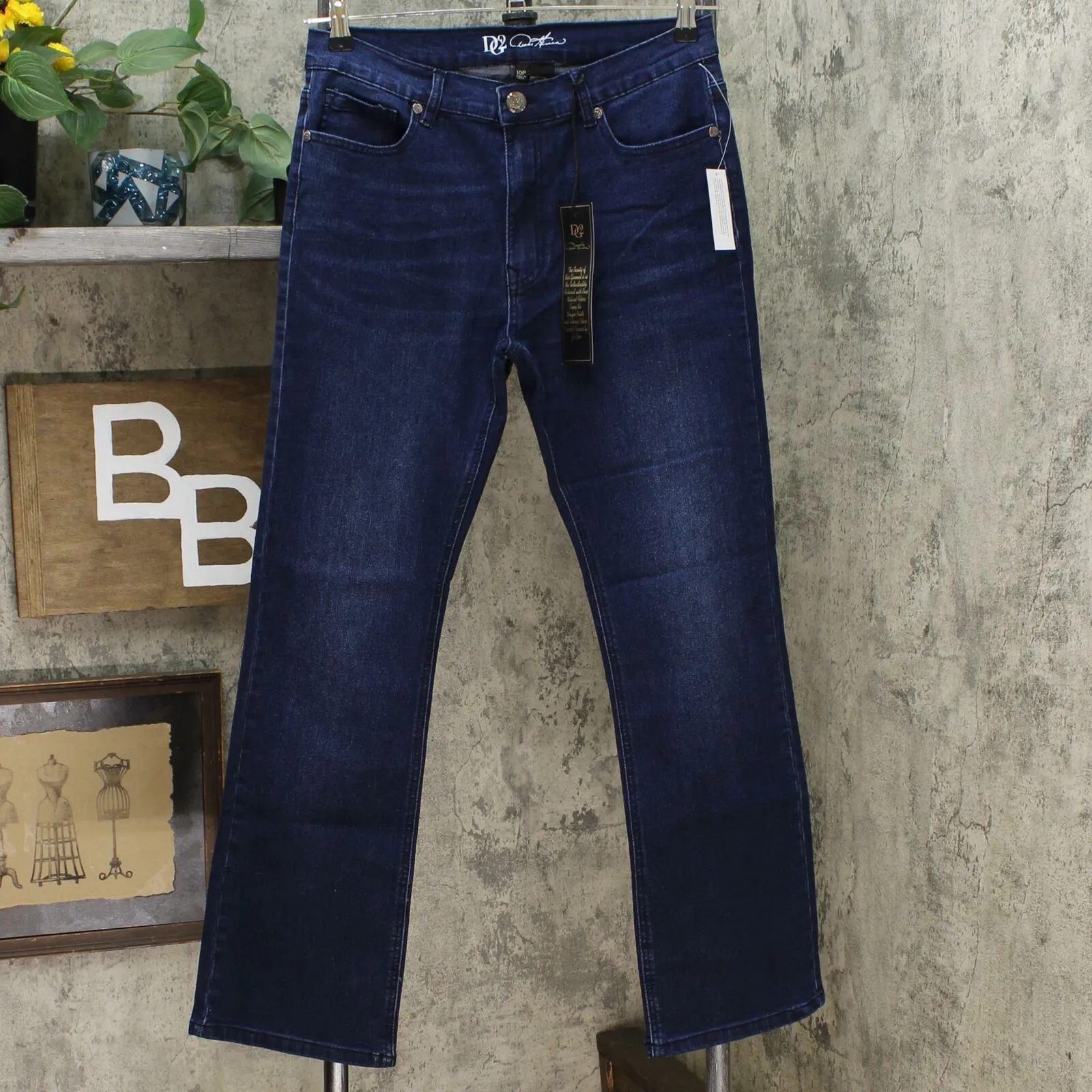 DG2 by Diane Gilman Women's Petite Classic Stretch Boot Cut Jeans