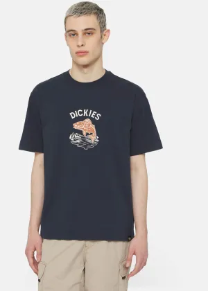 Dickies Men Dumfries Fish T-Shirt Darknavy