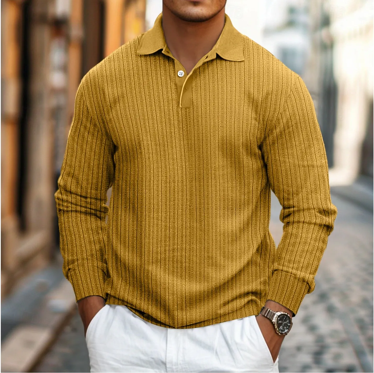 Dirk | Stylish Long-Sleeve Polo