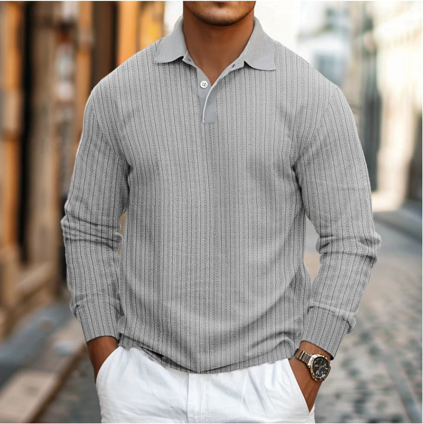 Dirk | Stylish Long-Sleeve Polo