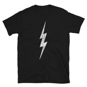 DISTRESSED LIGHTNING BOLT TEE