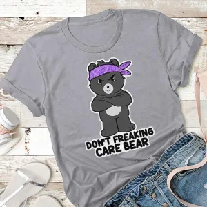 Don't Freaking Care Bear Premium Tees