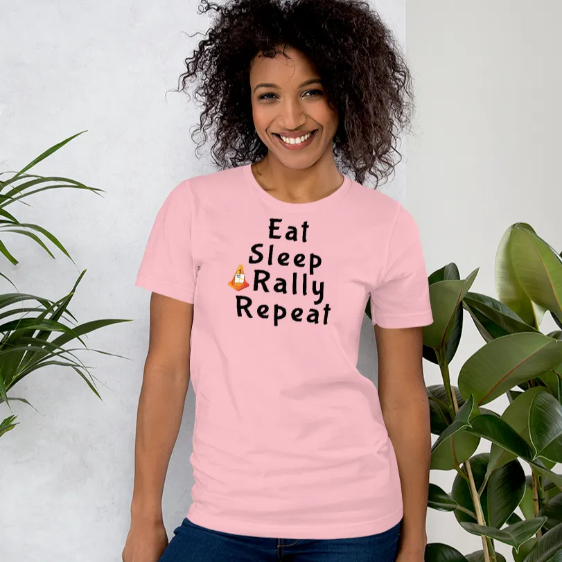 Eat Sleep Rally Repeat T-Shirts - Light