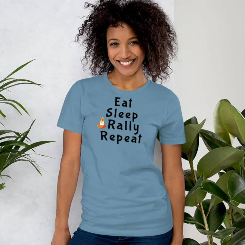 Eat Sleep Rally Repeat T-Shirts - Light