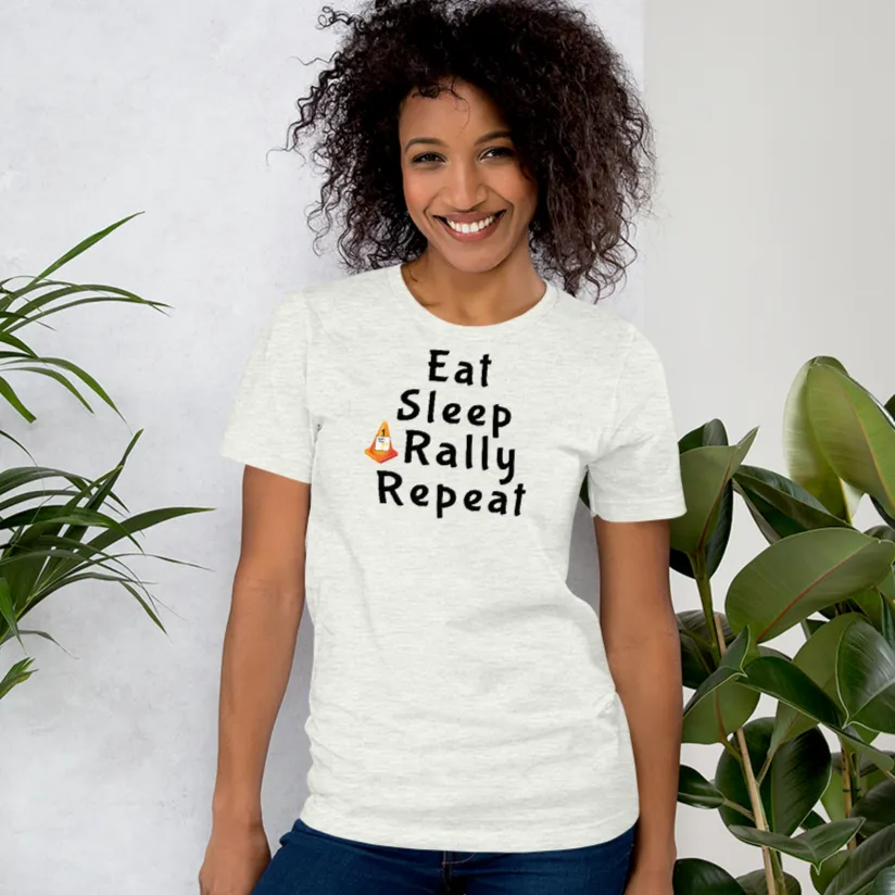 Eat Sleep Rally Repeat T-Shirts - Light