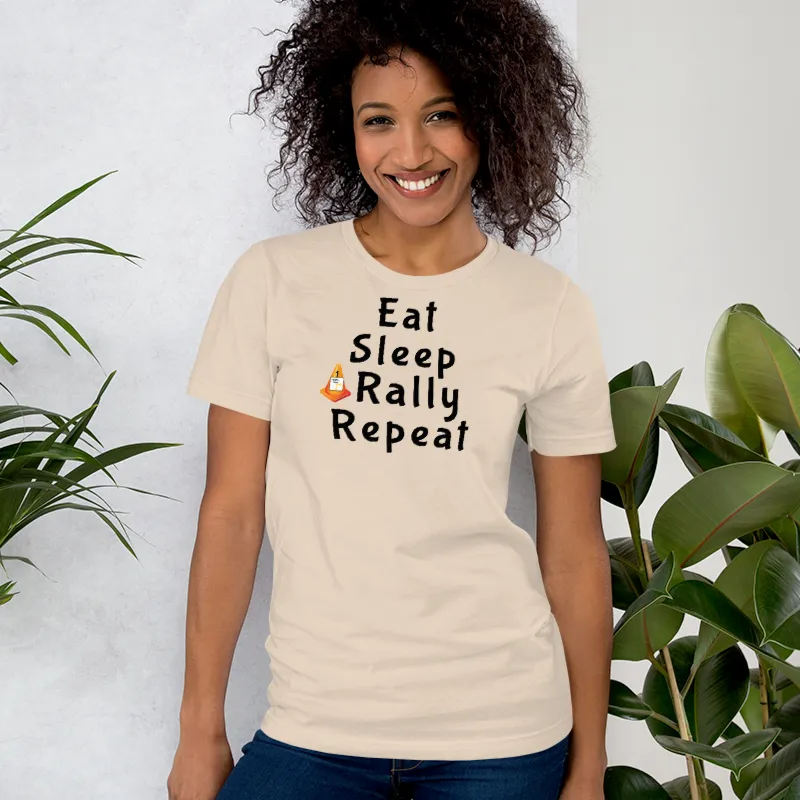 Eat Sleep Rally Repeat T-Shirts - Light
