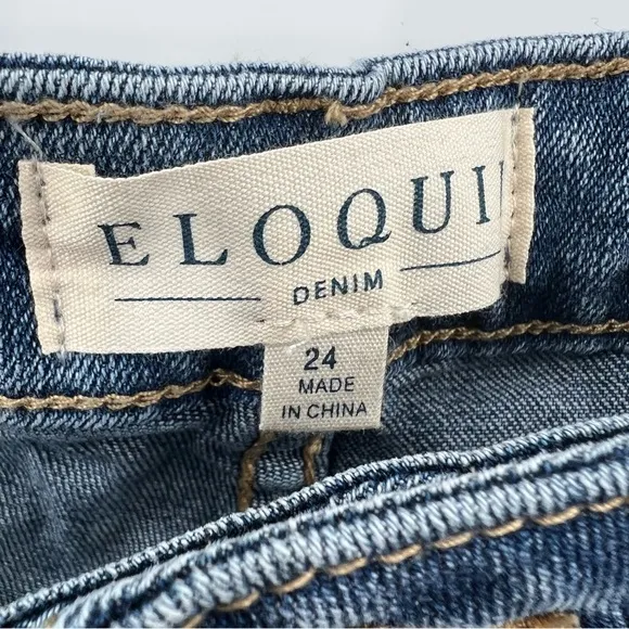 Eloquii NWT Naomi Flare Leg Jean Medium Wash Distressed size 24