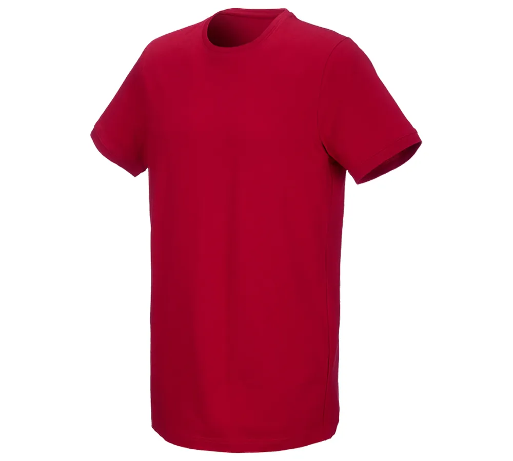 e.s. kratka majica cotton stretch, long fit