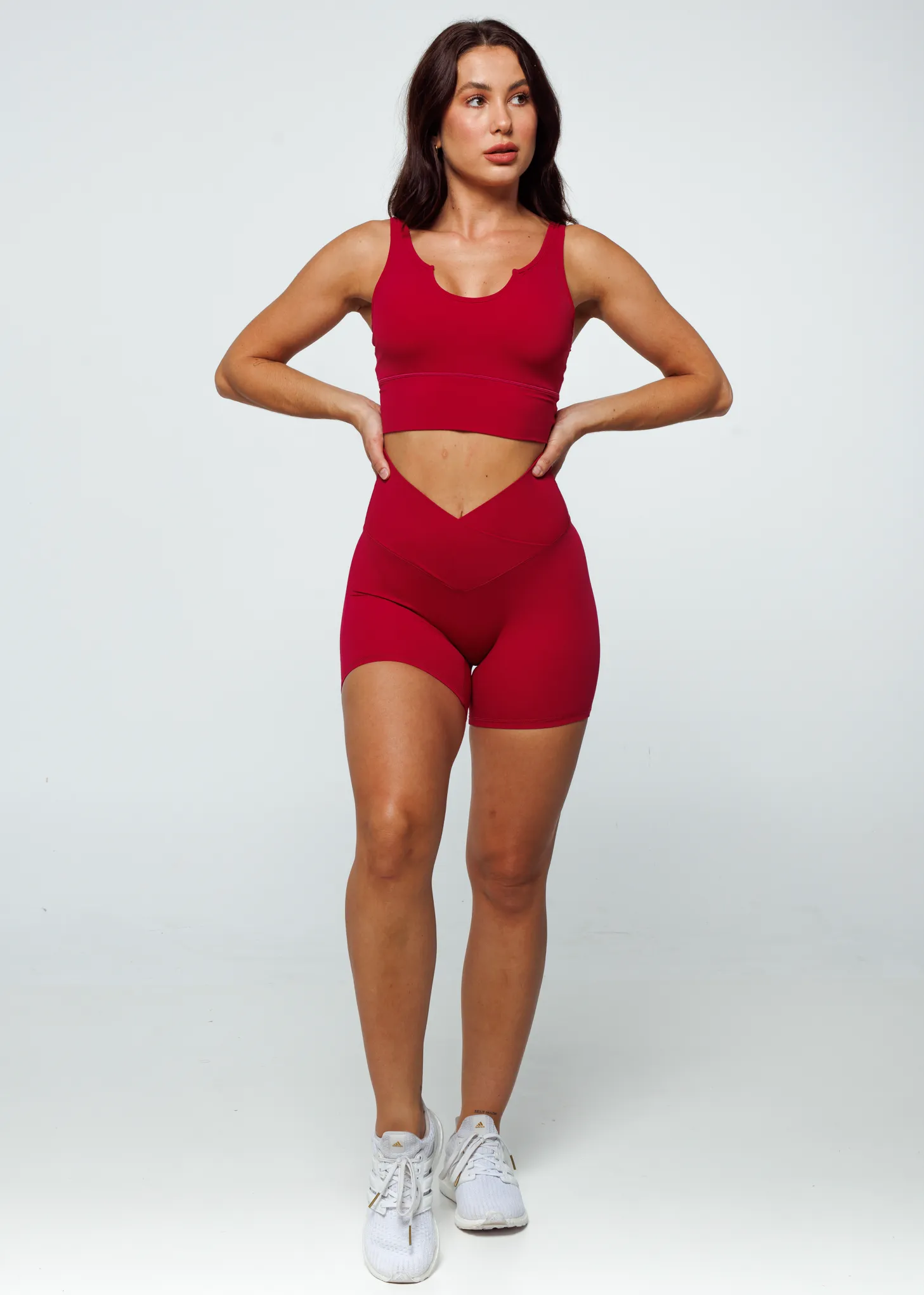 Essence Cross Shorts - Cherry
