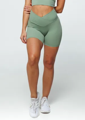 Essence Cross Shorts - Sage