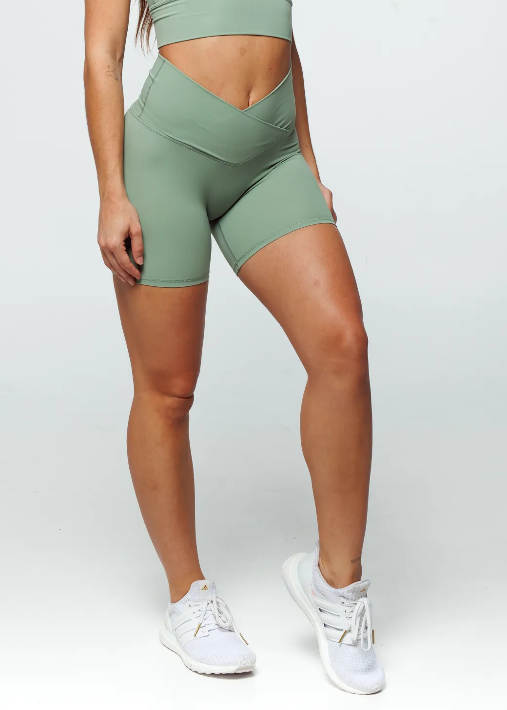 Essence Cross Shorts - Sage
