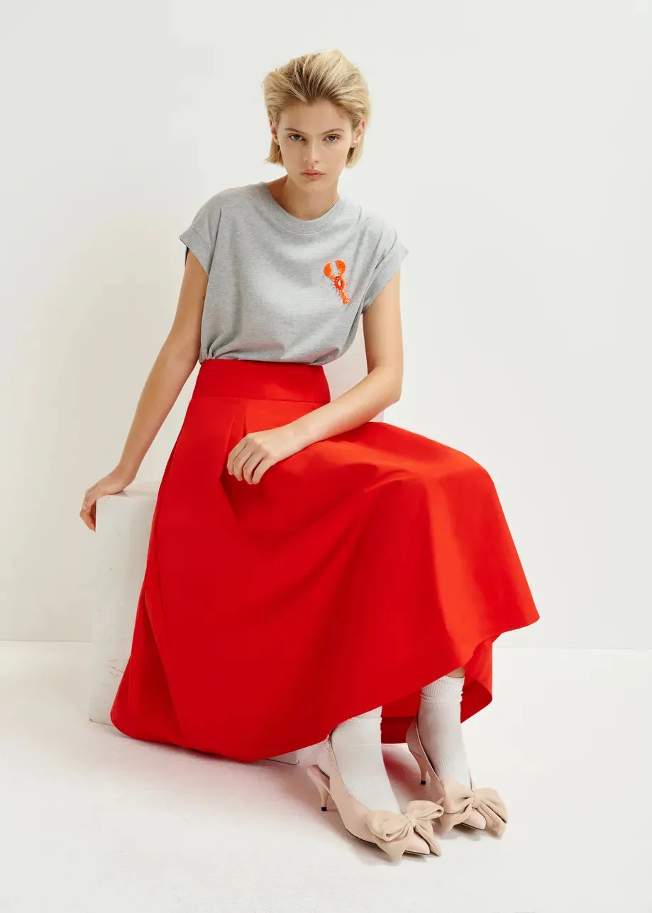Essentiel Antwerp Hosanna Skirt in True Red